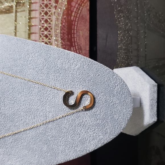 Letter S -  Pendant Fashion Necklace - Picture 3 of 11